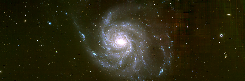 the spiral galaxy M101